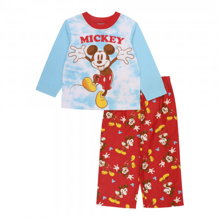Disney Mickey Mouse Tie-Dye 2-Piece Toddler Pajama Set